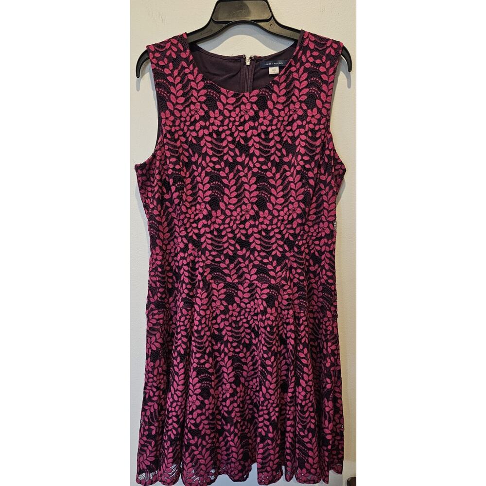 Tommy Hilfiger Women's Woodstock Lace Fit and Flare Dress Size 14